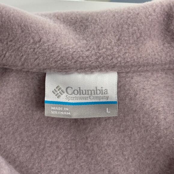 NWD Columbia Benton Springs Purple Fleece Vest Full Zip Mock Neck Womens Large L - Picture 9 of 12